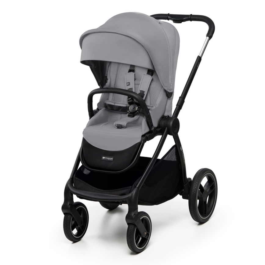 KINDERKRAFT - Wózek wielofunkcyjny 2w1 NEA 2 Platinum szary
