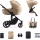 KINDERKRAFT - Wózek wielofunkcyjny 2w1 PRIME 2 beżowy