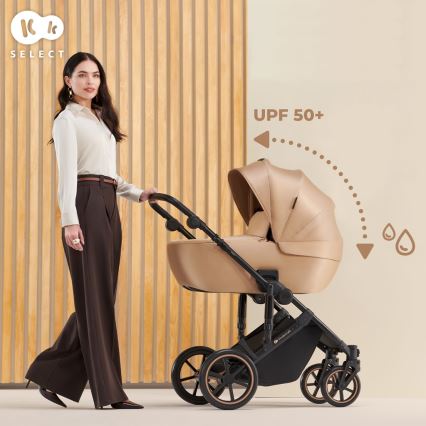 KINDERKRAFT - Wózek wielofunkcyjny 2w1 PRIME 2 beżowy