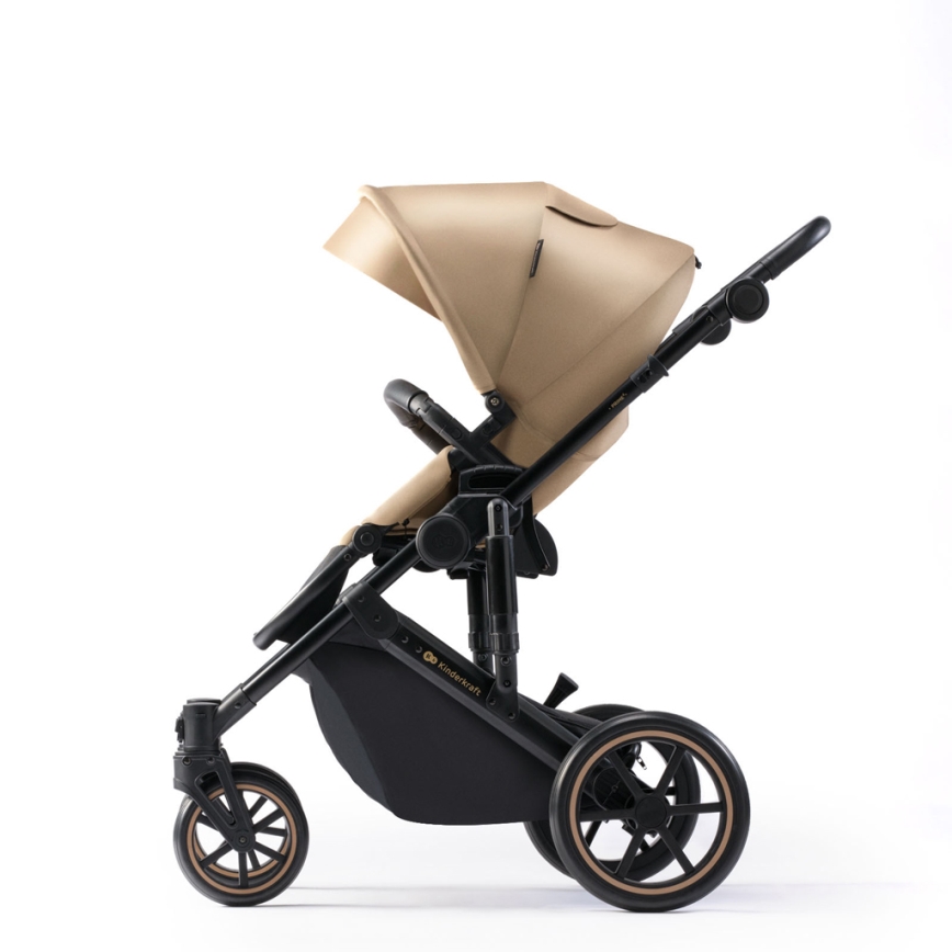KINDERKRAFT - Wózek wielofunkcyjny 2w1 PRIME 2 beżowy