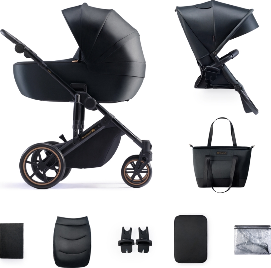 KINDERKRAFT - Wózek wielofunkcyjny 2w1 PRIME 2 czarny