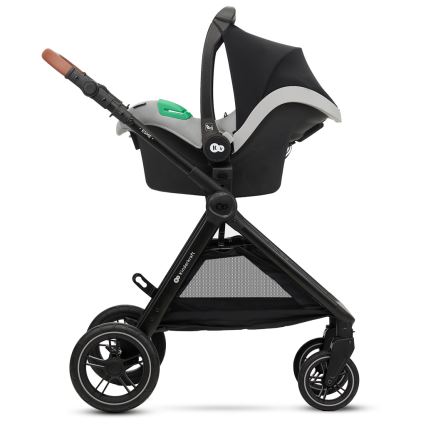 KINDERKRAFT - Wózek wielofunkcyjny 3w1 ESME Moonlight grey + fotelik samochodowy MINK PRO