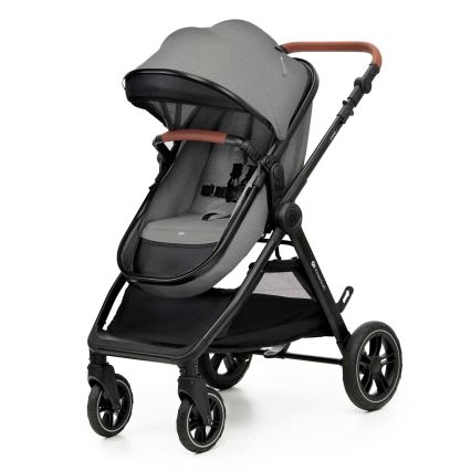 KINDERKRAFT - Wózek wielofunkcyjny 3w1 ESME Moonlight grey + fotelik samochodowy MINK PRO