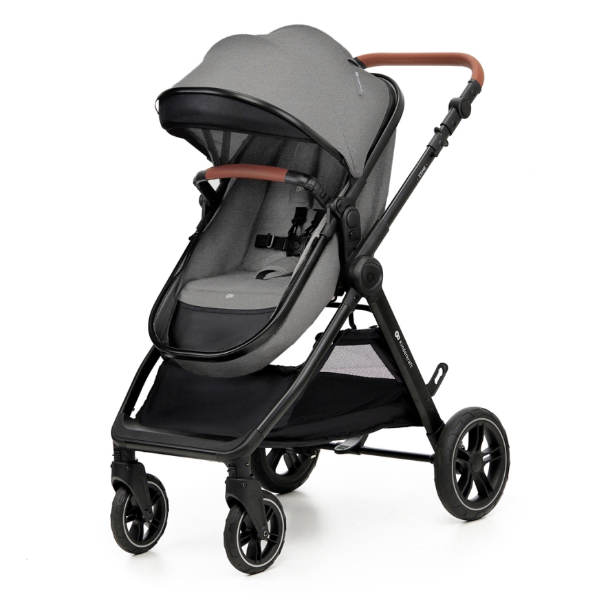 KINDERKRAFT - Wózek wielofunkcyjny 3w1 ESME Moonlight grey + fotelik samochodowy MINK PRO