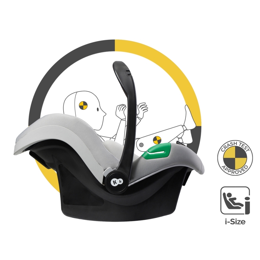 KINDERKRAFT - Wózek wielofunkcyjny 3w1 ESME Moonlight grey + fotelik samochodowy MINK PRO