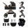 KINDERKRAFT - Wózek wielofunkcyjny 3w1 ESME Pure black + fotelik samochodowy MINK PRO