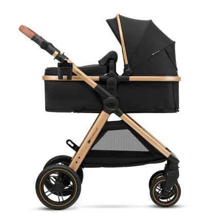 KINDERKRAFT - Wózek wielofunkcyjny 3w1 ESME Pure black + fotelik samochodowy MINK PRO