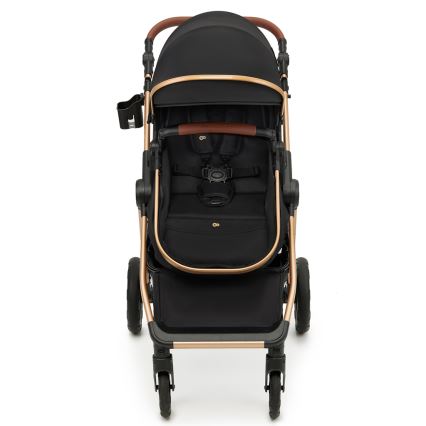 KINDERKRAFT - Wózek wielofunkcyjny 3w1 ESME Pure black + fotelik samochodowy MINK PRO