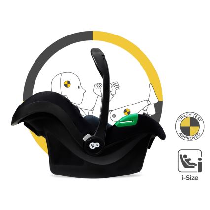 KINDERKRAFT - Wózek wielofunkcyjny 3w1 ESME Pure black + fotelik samochodowy MINK PRO