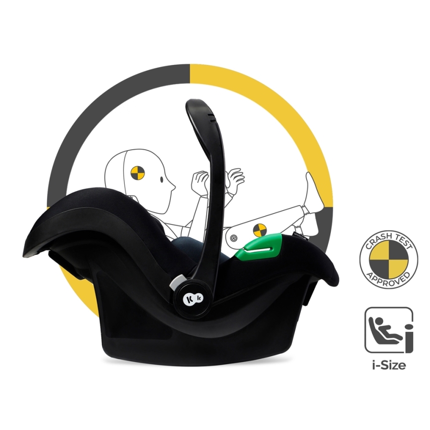 KINDERKRAFT - Wózek wielofunkcyjny 3w1 ESME Pure black + fotelik samochodowy MINK PRO