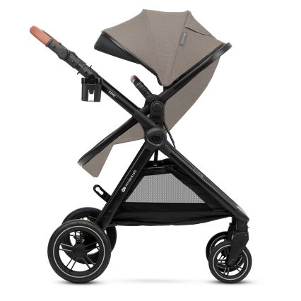 KINDERKRAFT - Wózek wielofunkcyjny 3w1 ESME Sand beige + fotelik samochodowy MINK PRO