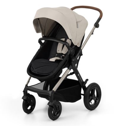 KINDERKRAFT - Wózek wielofunkcyjny 3w1 MOOV 2 AIR Moonlight grey + fotelik samochodowy MINK PRO