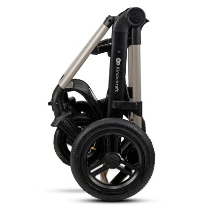 KINDERKRAFT - Wózek wielofunkcyjny 3w1 MOOV 2 AIR Moonlight grey + fotelik samochodowy MINK PRO