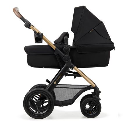 KINDERKRAFT - Wózek wielofunkcyjny 3w1 MOOV 2 AIR Pure black + fotelik samochodowy MINK PRO
