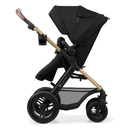 KINDERKRAFT - Wózek wielofunkcyjny 3w1 MOOV 2 AIR Pure black + fotelik samochodowy MINK PRO