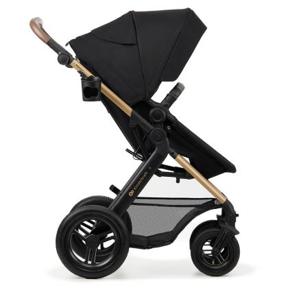 KINDERKRAFT - Wózek wielofunkcyjny 3w1 MOOV 2 AIR Pure black + fotelik samochodowy MINK PRO
