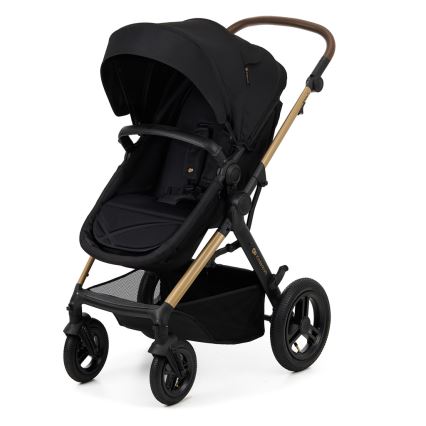 KINDERKRAFT - Wózek wielofunkcyjny 3w1 MOOV 2 AIR Pure black + fotelik samochodowy MINK PRO