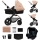 KINDERKRAFT - Wózek wielofunkcyjny 3w1 MOOV 2 AIR Sand beige + fotelik samochodowy MINK PRO