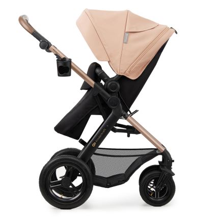 KINDERKRAFT - Wózek wielofunkcyjny 3w1 MOOV 2 AIR Sand beige + fotelik samochodowy MINK PRO