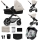 KINDERKRAFT - Wózek wielofunkcyjny 3w1 MOOV 2 Moonlight grey + fotelik samochodowy MINK PRO