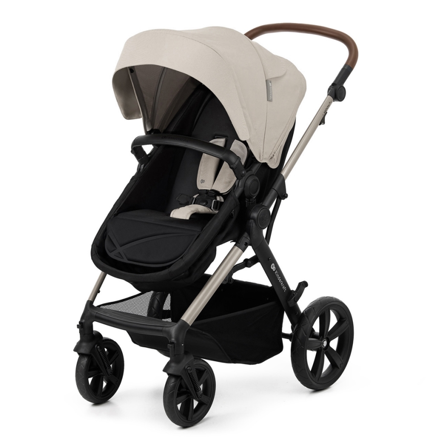 KINDERKRAFT - Wózek wielofunkcyjny 3w1 MOOV 2 Moonlight grey + fotelik samochodowy MINK PRO