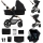 KINDERKRAFT - Wózek wielofunkcyjny 3w1 MOOV 2 Pure black + fotelik samochodowy MINK PRO