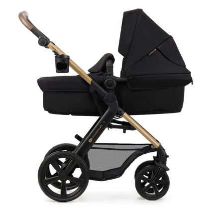 KINDERKRAFT - Wózek wielofunkcyjny 3w1 MOOV 2 Pure black + fotelik samochodowy MINK PRO