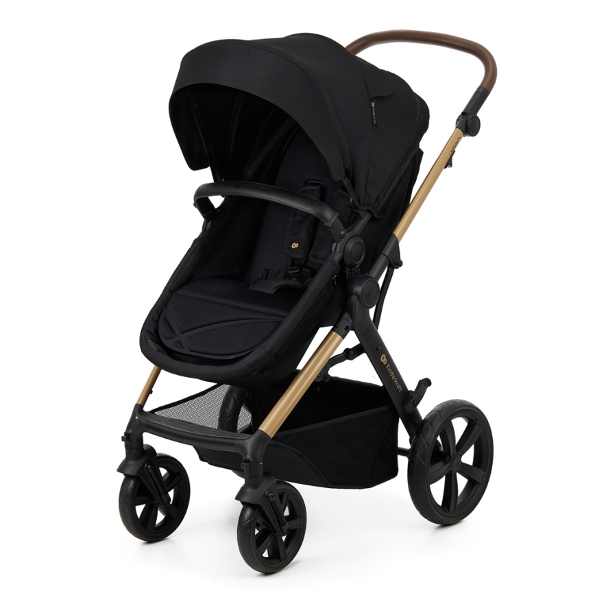 KINDERKRAFT - Wózek wielofunkcyjny 3w1 MOOV 2 Pure black + fotelik samochodowy MINK PRO