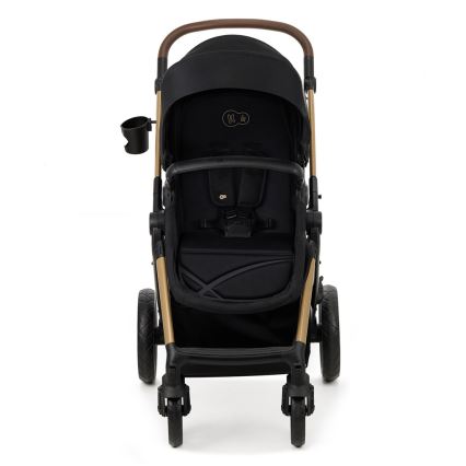 KINDERKRAFT - Wózek wielofunkcyjny 3w1 MOOV 2 Pure black + fotelik samochodowy MINK PRO