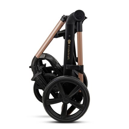 KINDERKRAFT - Wózek wielofunkcyjny 3w1 MOOV 2 Sand beige + fotelik samochodowy MINK PRO