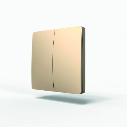 Kinetyczny bezprzewodowy wyłącznik 2P IP67 złoty