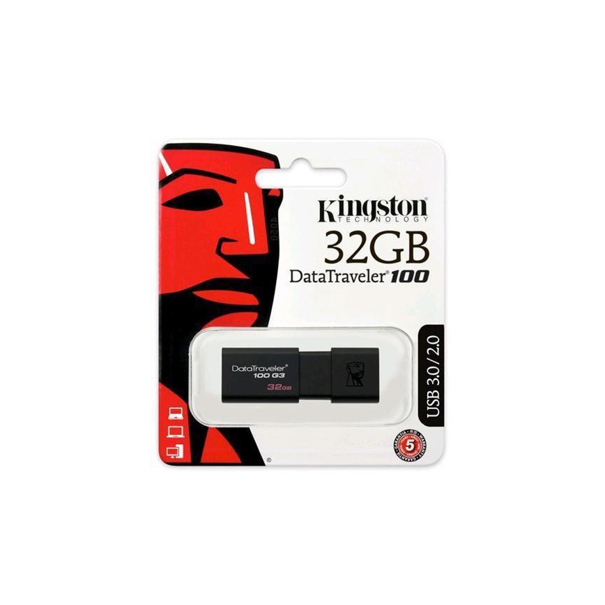 Kingston - Pendrive DATATRAVELER 100 G3 USB 3.0 32GB czarny