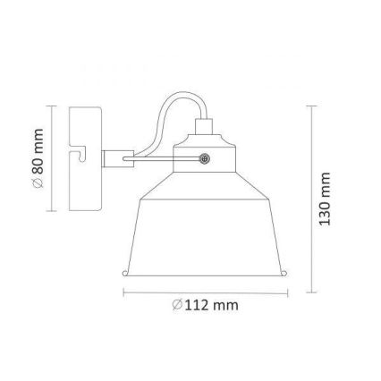 Kinkiet 1xE14/8W/230V