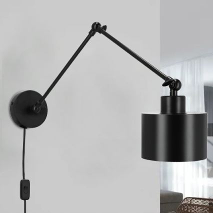 Kinkiet 1xE27/20W/230V czarny