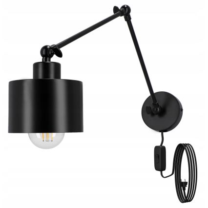 Kinkiet 1xE27/20W/230V czarny