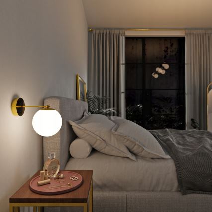 Kinkiet 1xE27/40W/230V złoty/biały