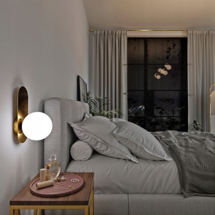 Kinkiet 1xE27/40W/230V złoty/biały