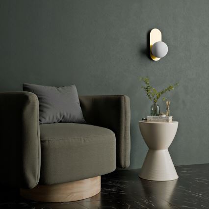 Kinkiet 1xE27/40W/230V złoty/biały