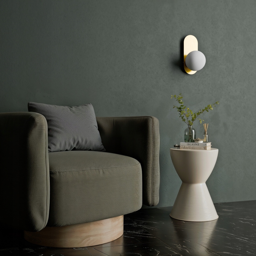 Kinkiet 1xE27/40W/230V złoty/biały