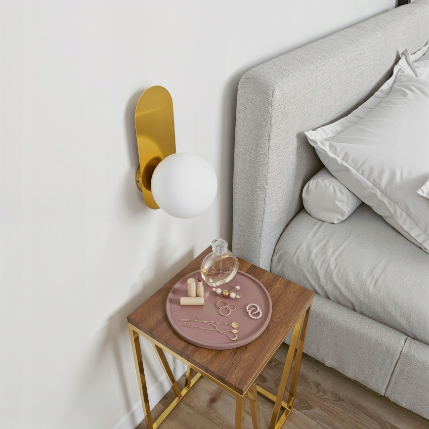 Kinkiet 1xE27/40W/230V złoty/biały