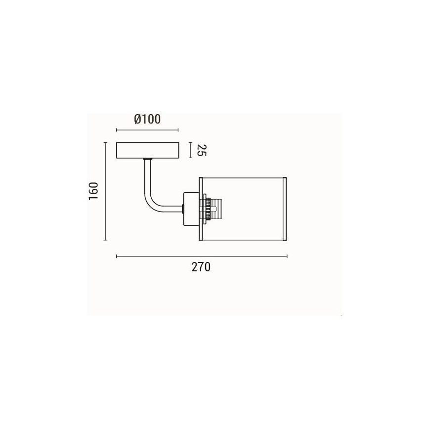 Kinkiet 1xE27/60W/230V