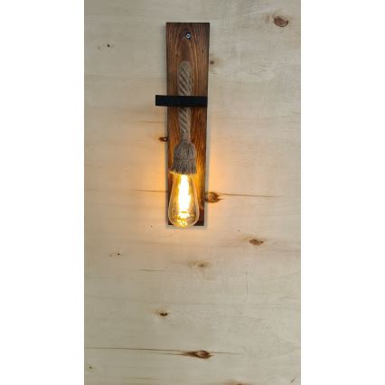 Kinkiet AHSAP 1xE27/40W/230V, sosna/orzech