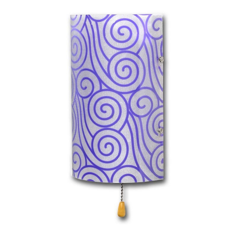 Kinkiet ALEDO 2xG4/20W/230V/12V fioletowy