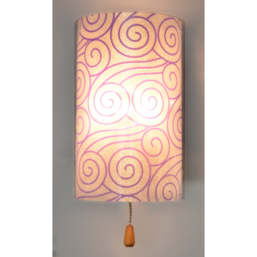 Kinkiet ALEDO 2xG4/20W/230V/12V fioletowy