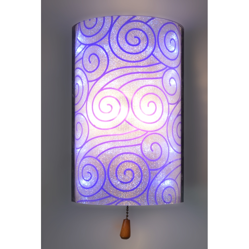 Kinkiet ALEDO 2xG4/20W/230V/12V fioletowy