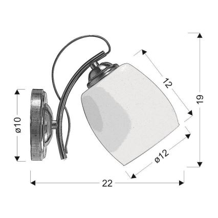 Kinkiet AMBA 1xE27/40W/230V