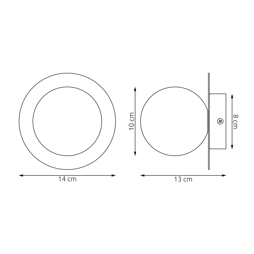 Kinkiet AMERICANA 1xG9/8W/230V biały