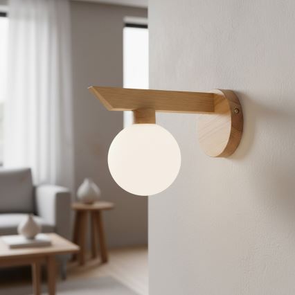 Kinkiet ANTONIO 1xG9/5W/230V dąb/biały