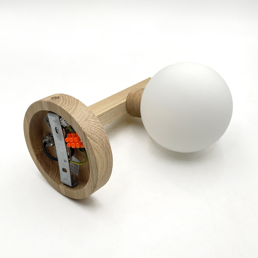 Kinkiet ANTONIO 1xG9/5W/230V dąb/biały