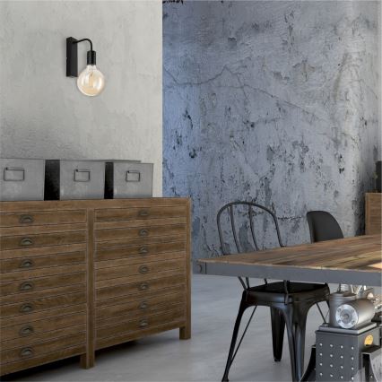 Kinkiet ASTRID 1xE27/60W/230V matowa czarny